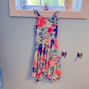 Colorful tropical dress Girls Small 6X